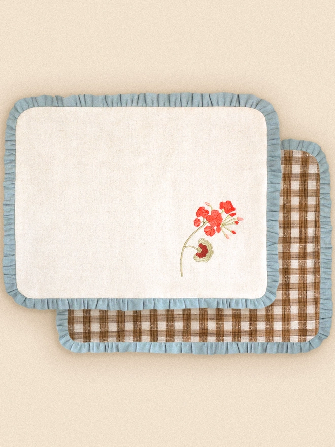 Geranium placemat