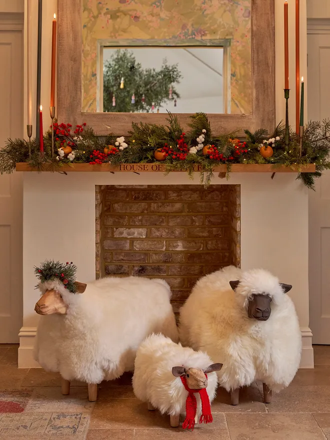 Sheep footstool