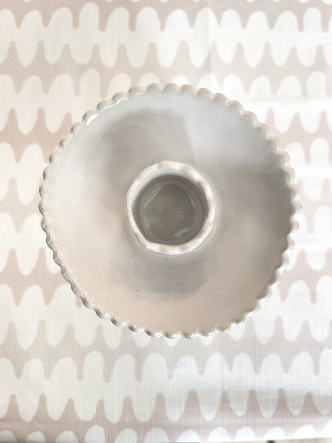 scalloped candlestick