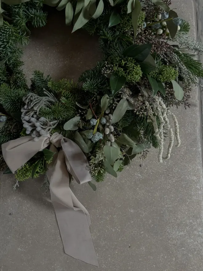 Wild & White Luxury Christmas Wreath