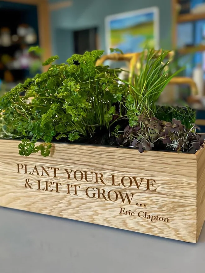 Oak Herb & Flower Planter