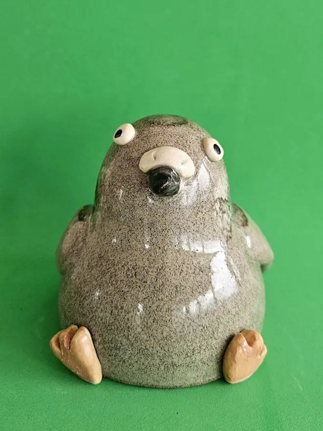 City Pigeon Ceramic Sculpture 