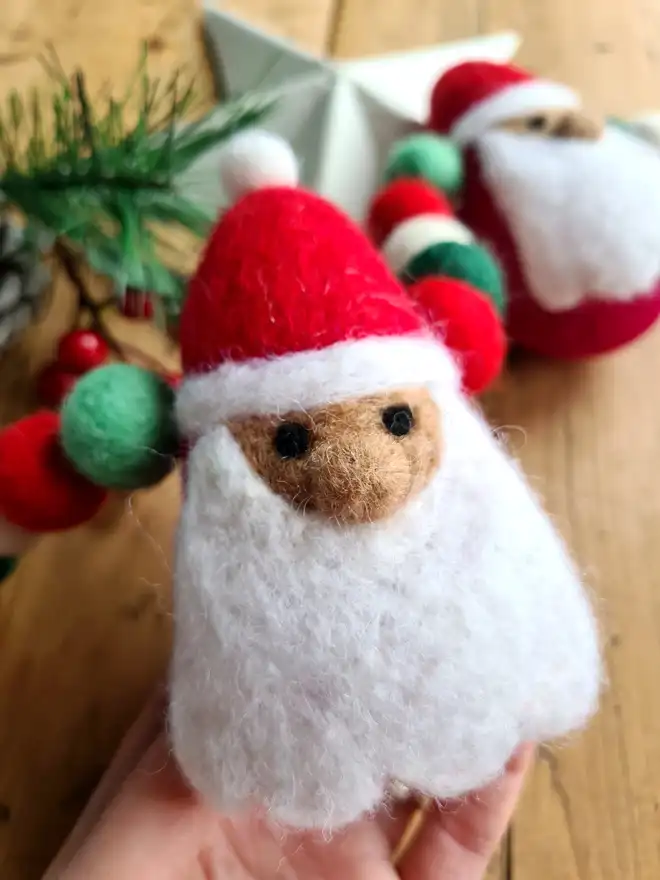 Felt Santa Garland