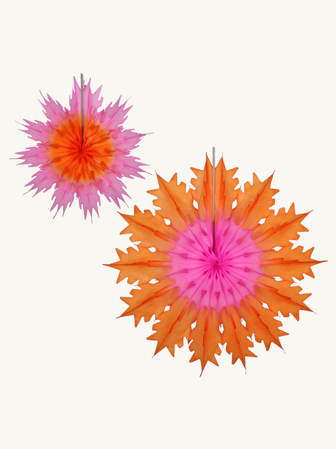 Classic duo snowflake paper decoration