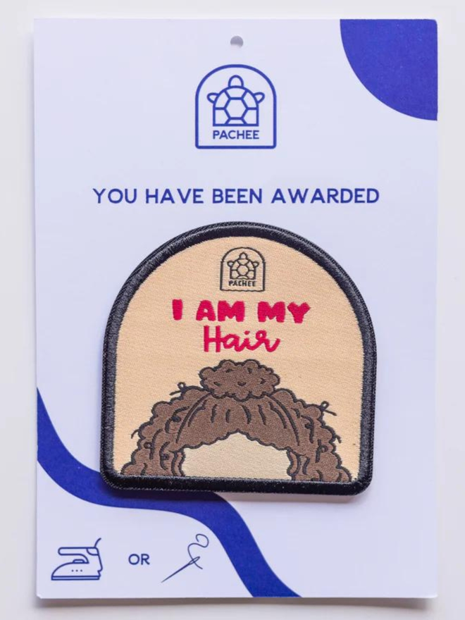 I Am My Hair Recycled Patch