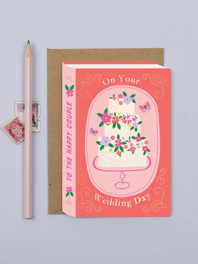 'On Your Wedding Day' Fairytale Cake Book Card