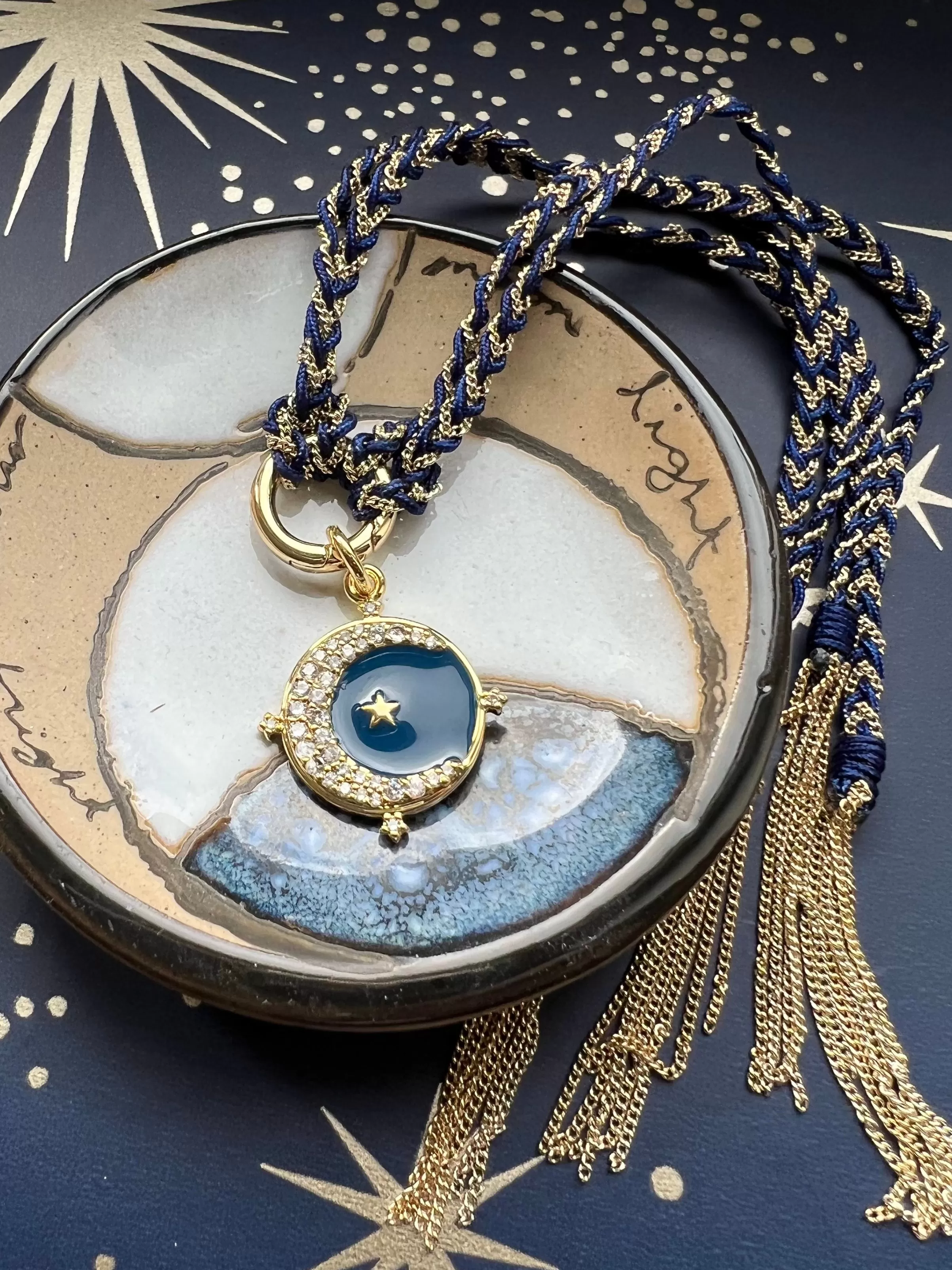 Celestial Journal Small in Blue and Gold