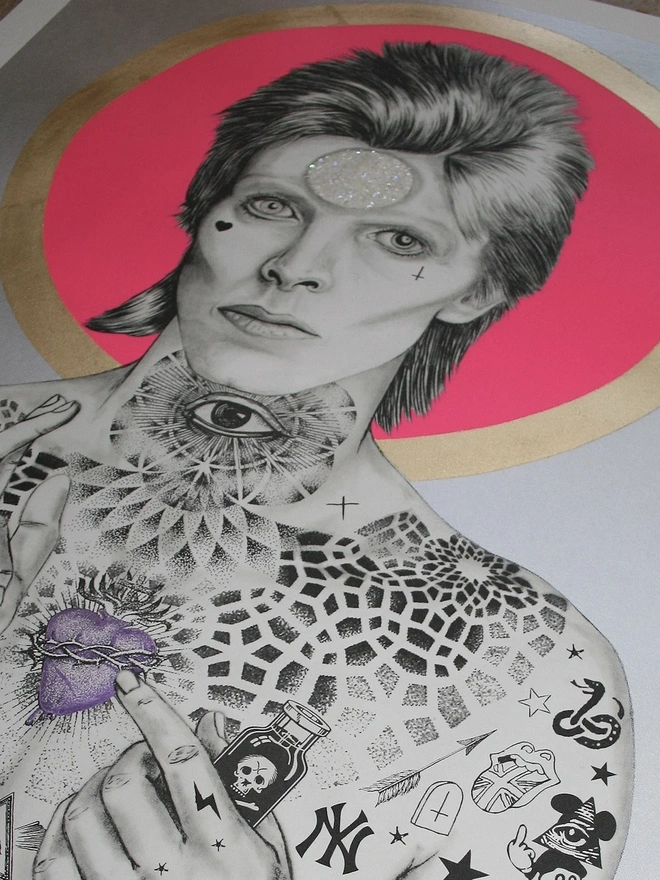 Mercury Bowie (Silver) Print
