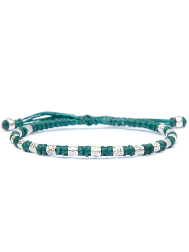 green rope bracelet for men