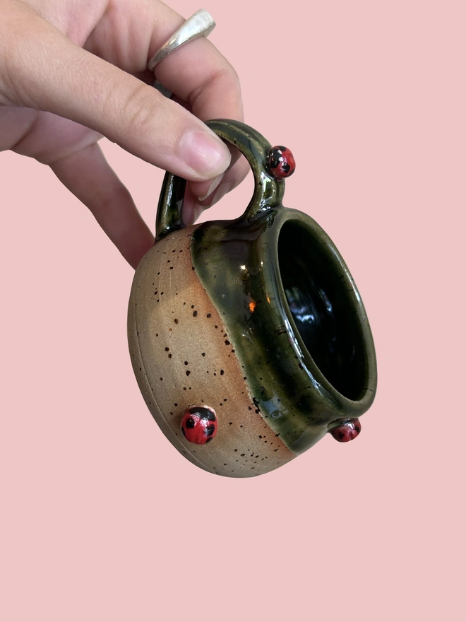 Ceramic Ladybird Espresso Mug 