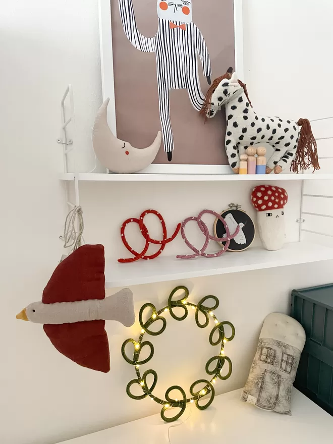 Light Up Wreath for Kids Room