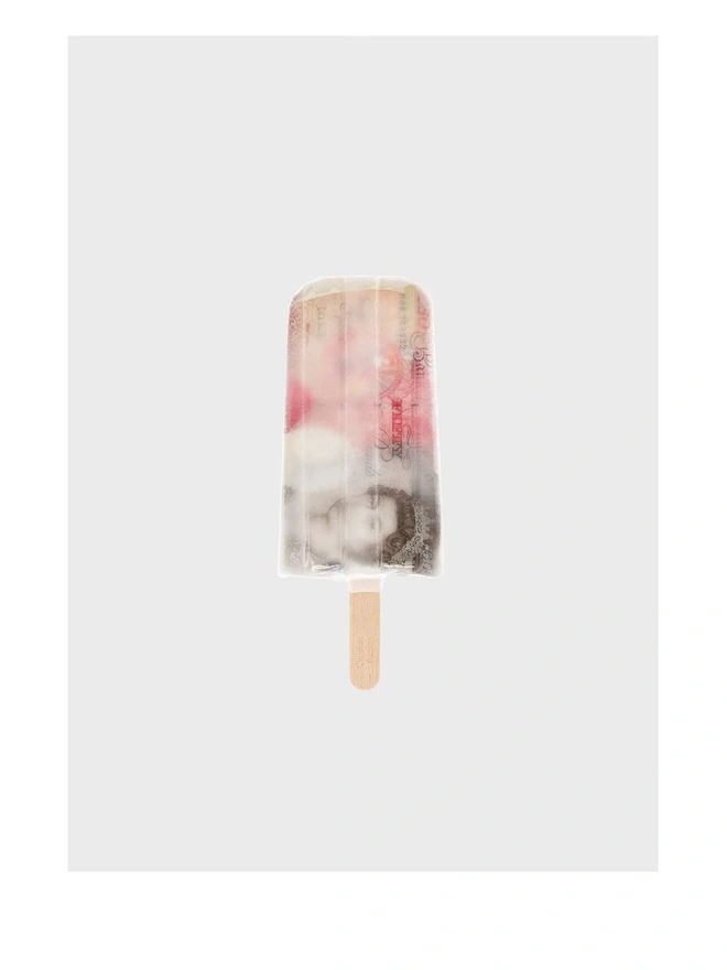 Fifty Pound Note Ice Lolly Giclée Print