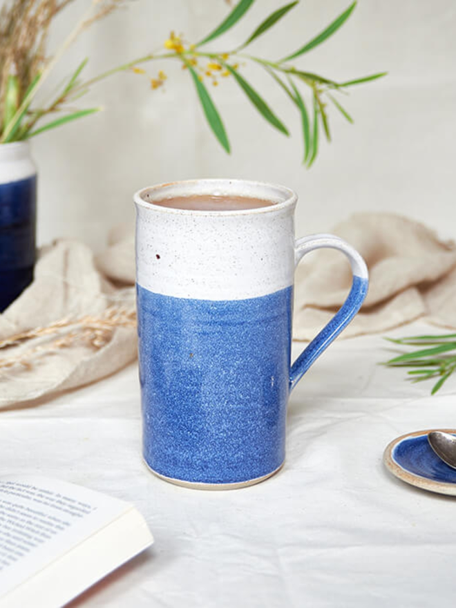Blue Ceramic Pint Mug