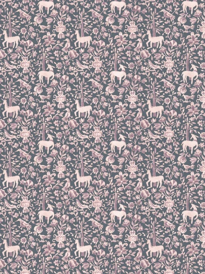 Mon Seul Desir In Damson Wallpaper