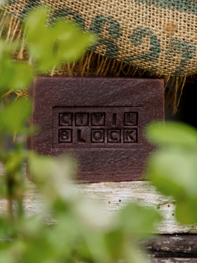 Raw Cacao, Mint, Camphor & Eucalyptus Block Soap Bar