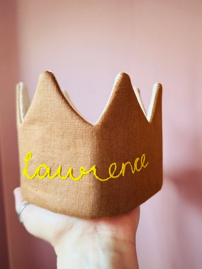 Fabric crowns birthday present birthday crown handmade crown fabric crown 