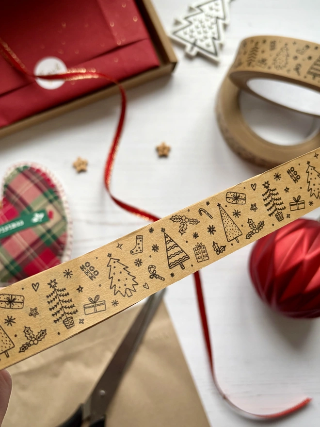 Festive Kraft Paper Tape