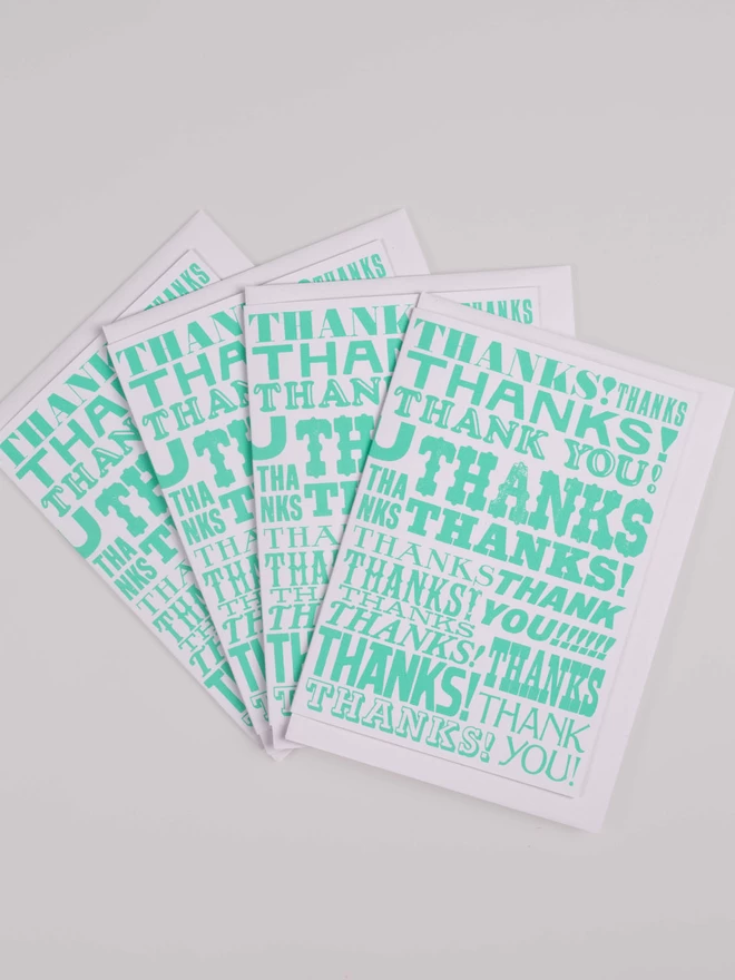 Thank You Greetings Card Multi pack