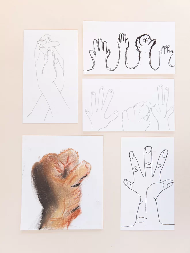Drawing Hands Art Project for Teens