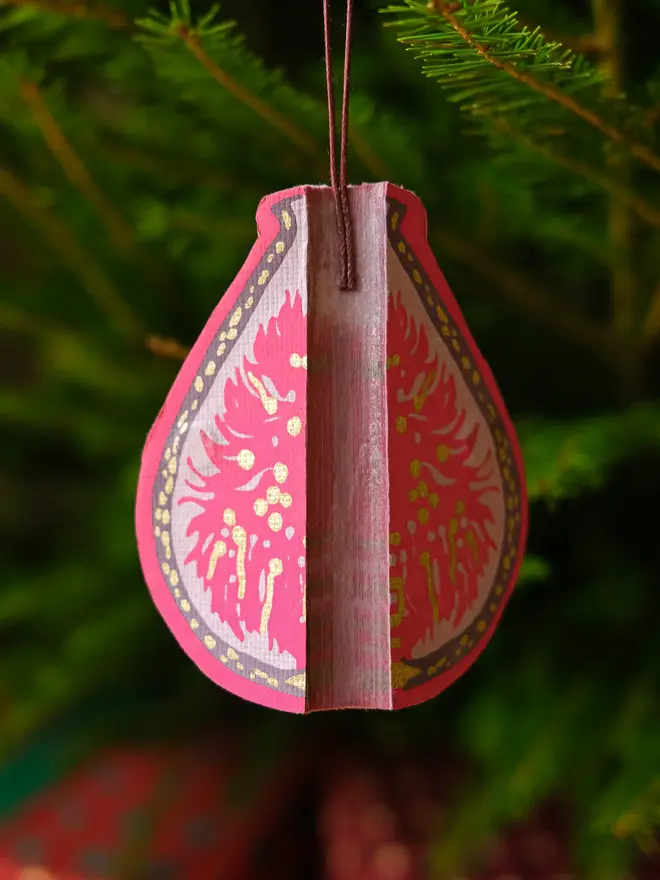 Fig Honeycomb Ornament (Set Of 6)