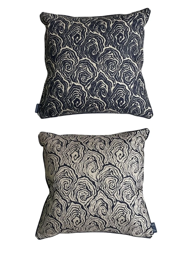 Oysters Monochrome Cushion