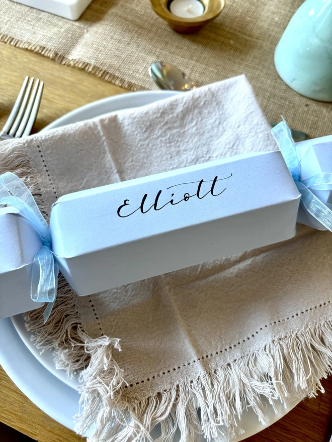 Baby Blue Pastel Easter Cracker