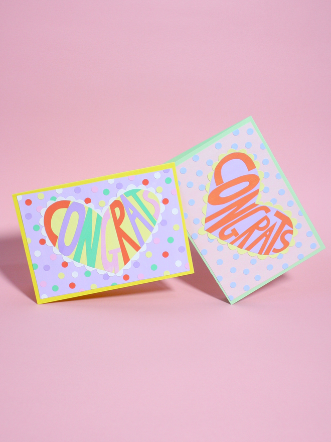 'Congrats' Collaged Card