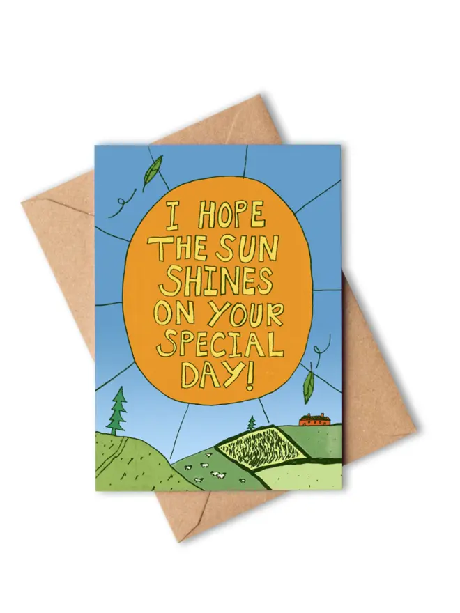 'I Hope The Sun Shines On Your Special Day!' Greeting Card