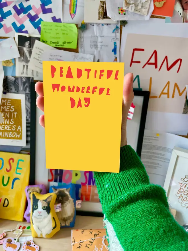 Beautiful Wonderful Day desk jotter