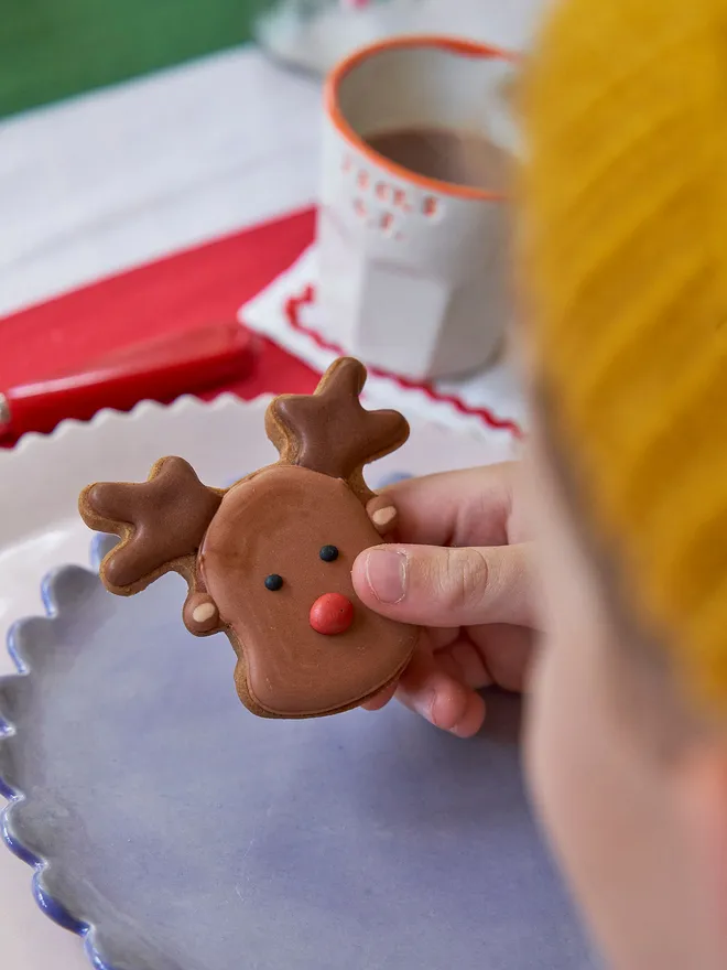 Reindeer Christmas biscuit