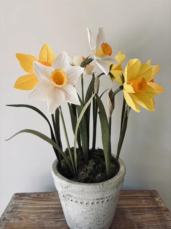bouquet of paper daffodils