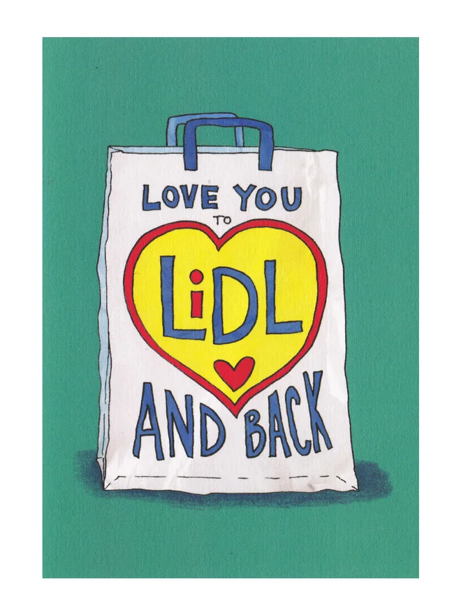 Lidl and Back Greeting Card