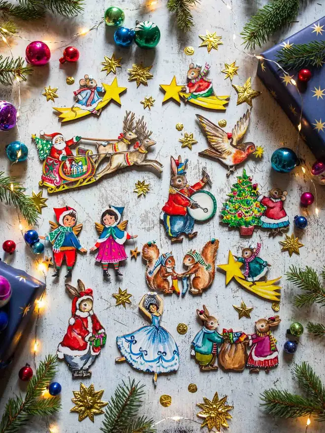 One More Sleep ~ Hanging Wooden Decoration Collection