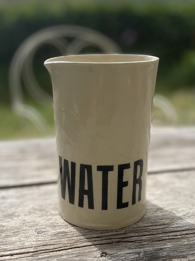 To Pour Cold Water Stoneware Jug