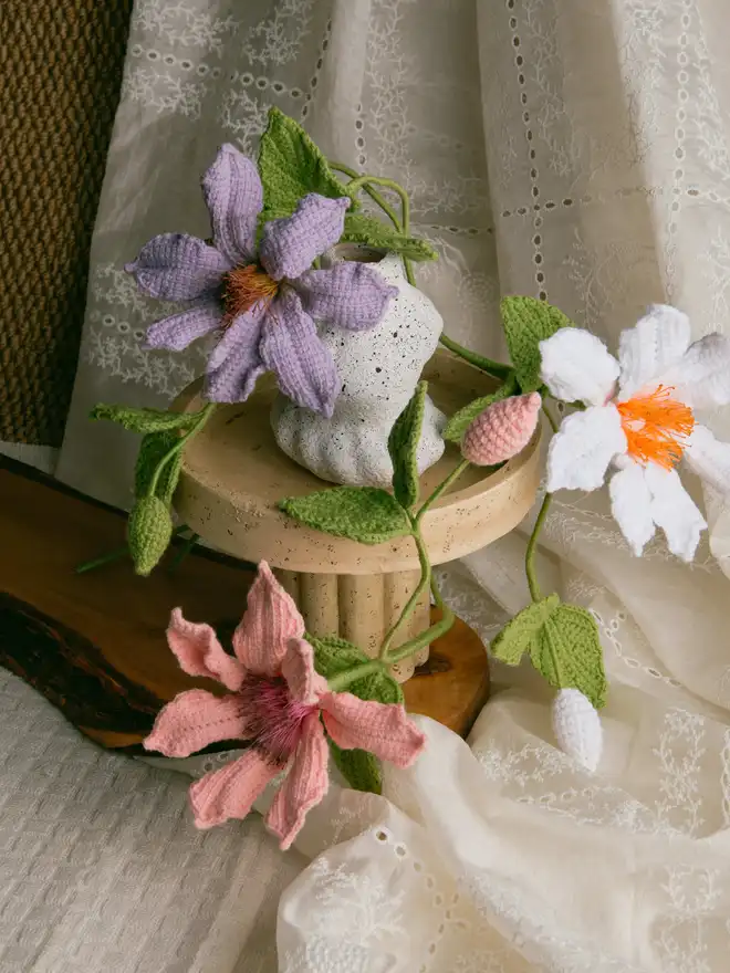 The Way to You Crochet Flower Clematis