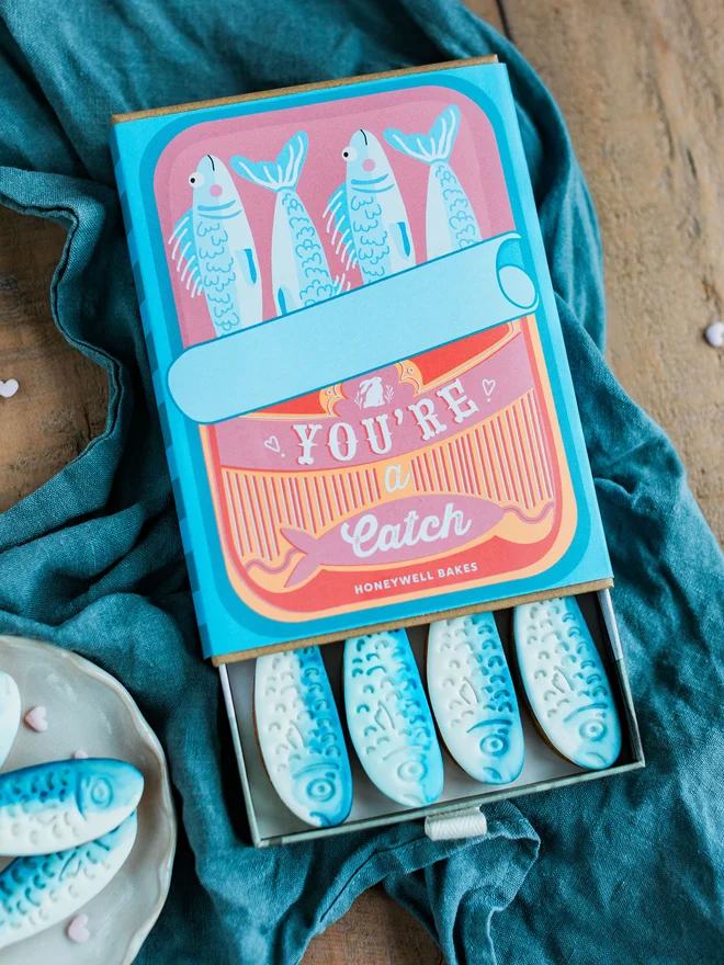 You're A Catch Biscuit Gift