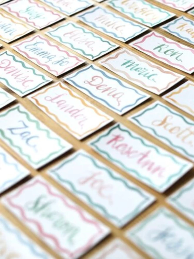 Hand Painted Name Cards / Place Cards
