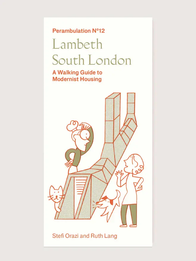 lambeth london walking guide. a paper walking map of london.