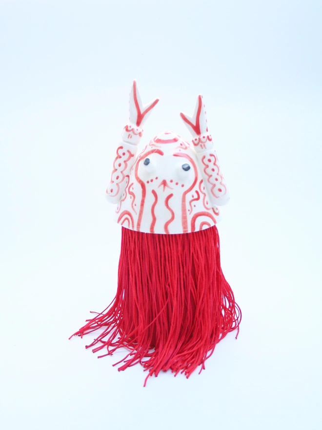 handmade ceramic lobster wall hanging 