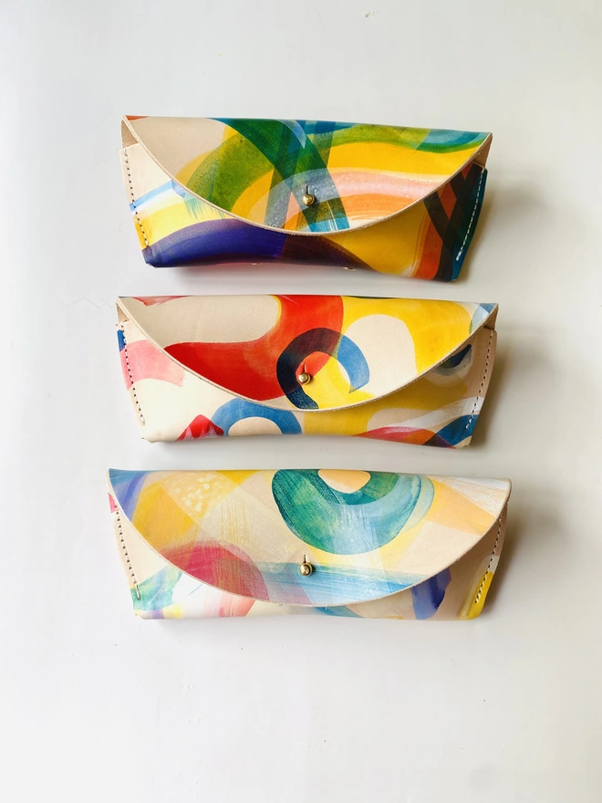 Hand painted glasses cases