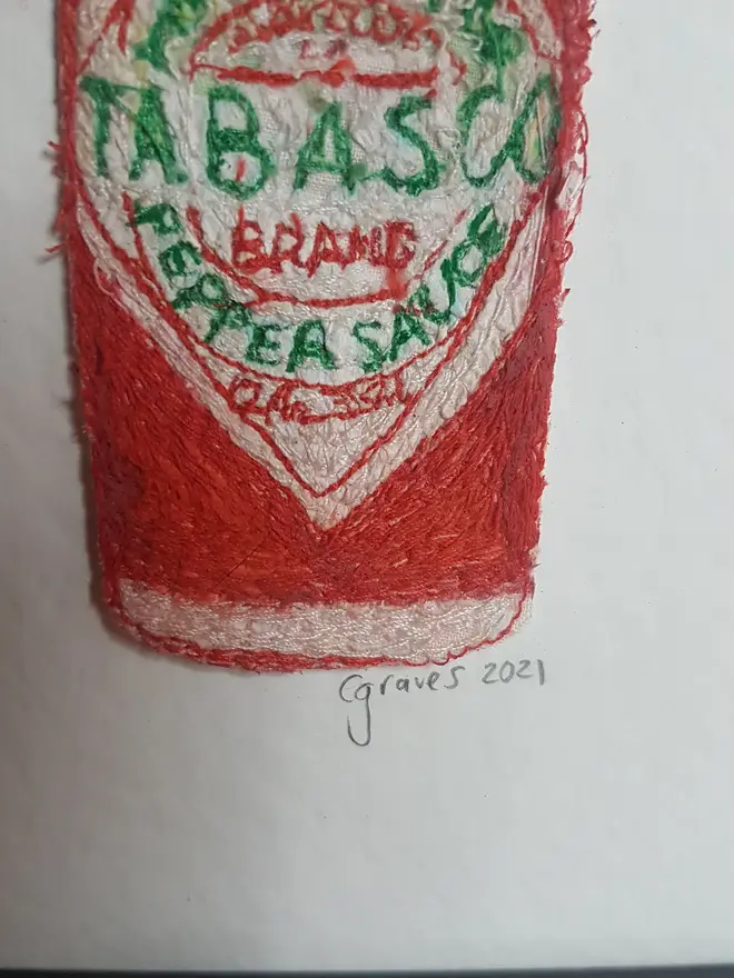 Tabasco Embroidery Wall Art