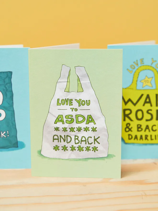 I love you to Asda and back card