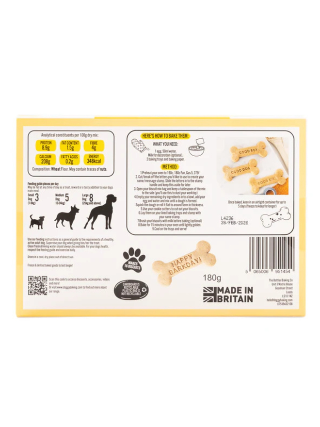 Personalised Dog Biscuit Baking Kit