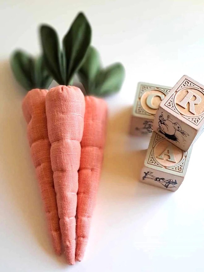 Fabric Carrot PlayFood 