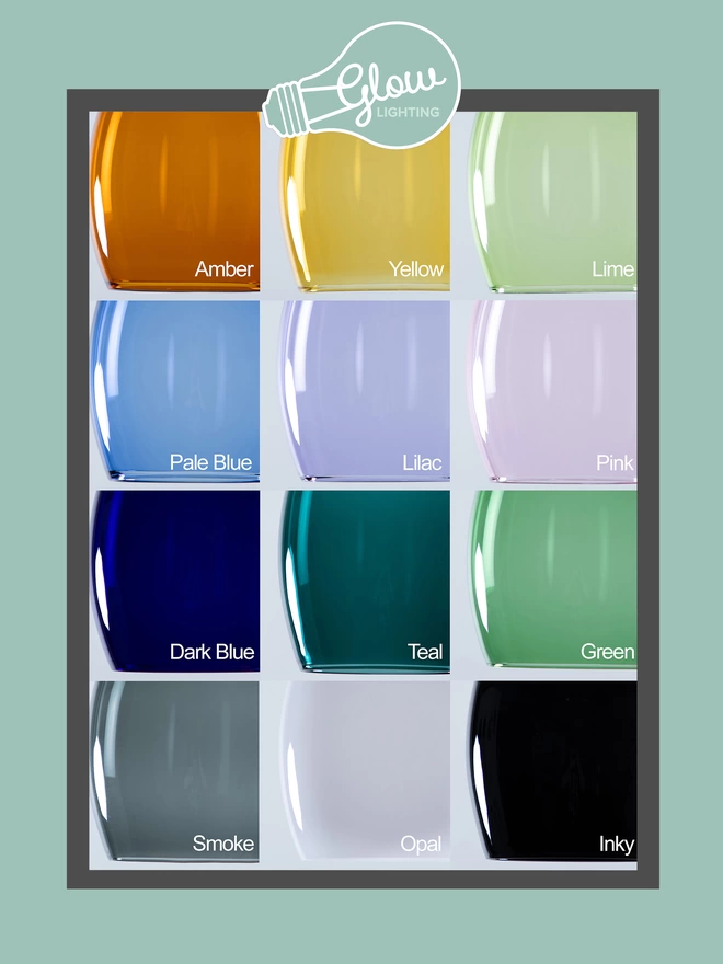 Glass Shade Colour Options