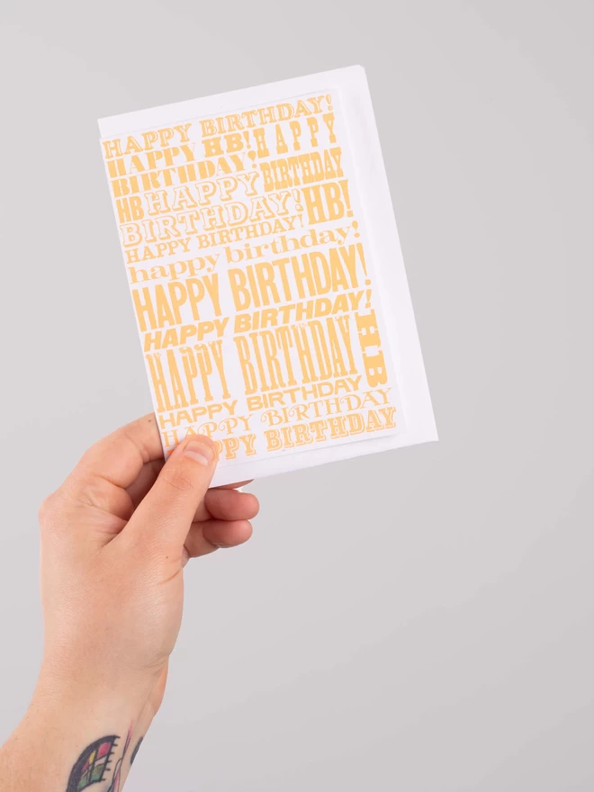 Happy Birthday Greetings Card