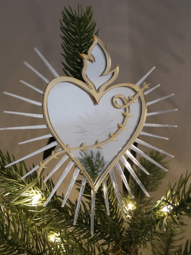 Sacred Heart Christmas Tree Topper