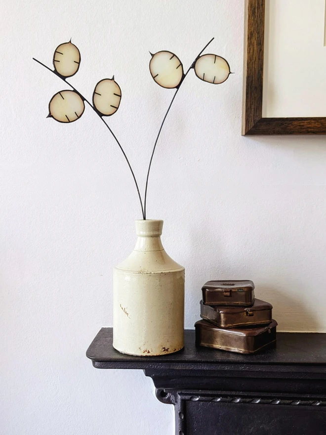 Stained Glass Flower Honesty (Lunaria)