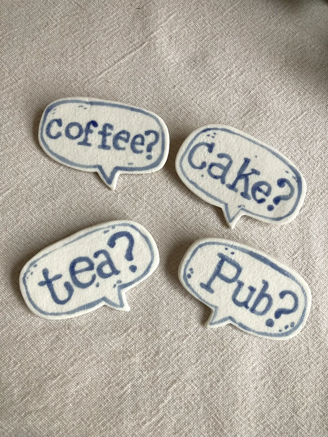 'Pub?' Porcelain Pin Badge