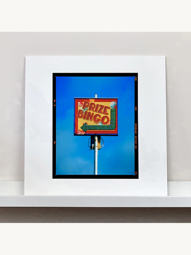 Prize Bingo Richard Heeps colour print mounted square